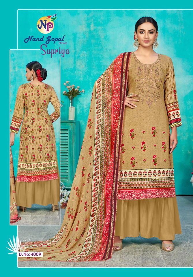 Nand Gopal Supriya 4 Fancy Designer Cotton Printed Dress Material Collection